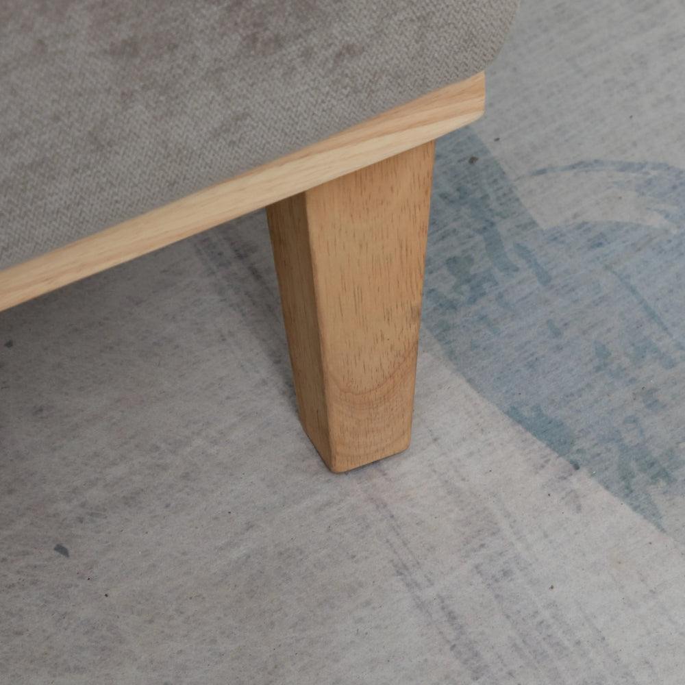 Chair + Footstool 1986 Light Grey - Chair+Footstool1986LightGrey