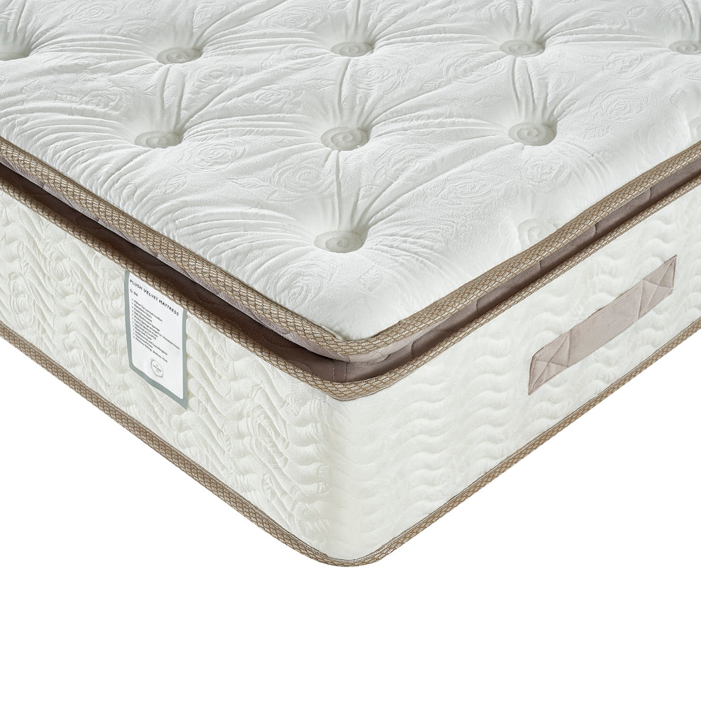 G06 Plush Velvet - 4FT6 - W 137 X H 28 X L 190 - G06-MATTRESS