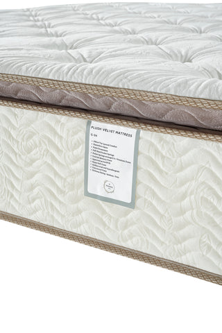 G06 Plush Velvet - 4FT6 - W 137 X H 28 X L 190 - G06-MATTRESS