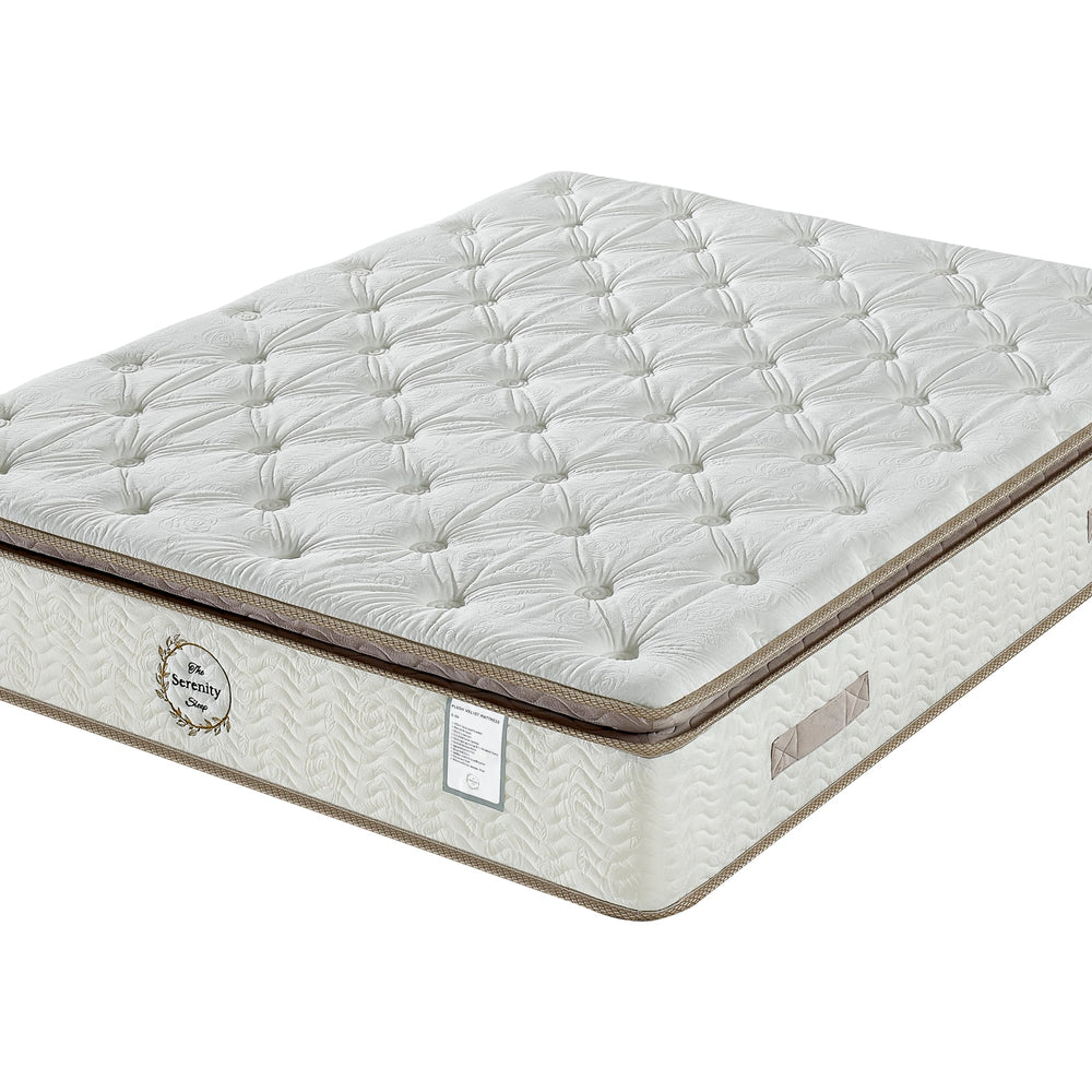 G06 Plush Velvet - 4FT6 - W 137 X H 28 X L 190 - G06-MATTRESS