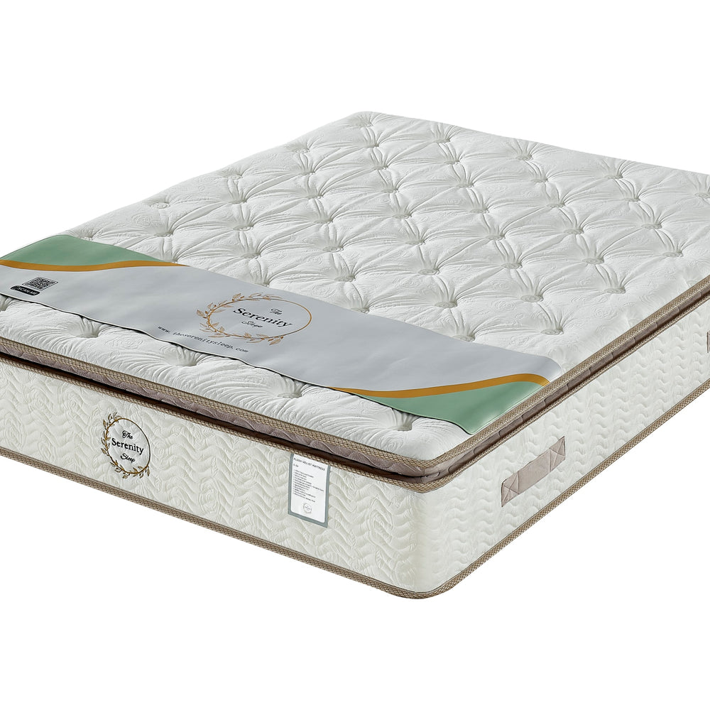 G06 Plush Velvet - 4FT6 - W 137 X H 28 X L 190 - G06-MATTRESS