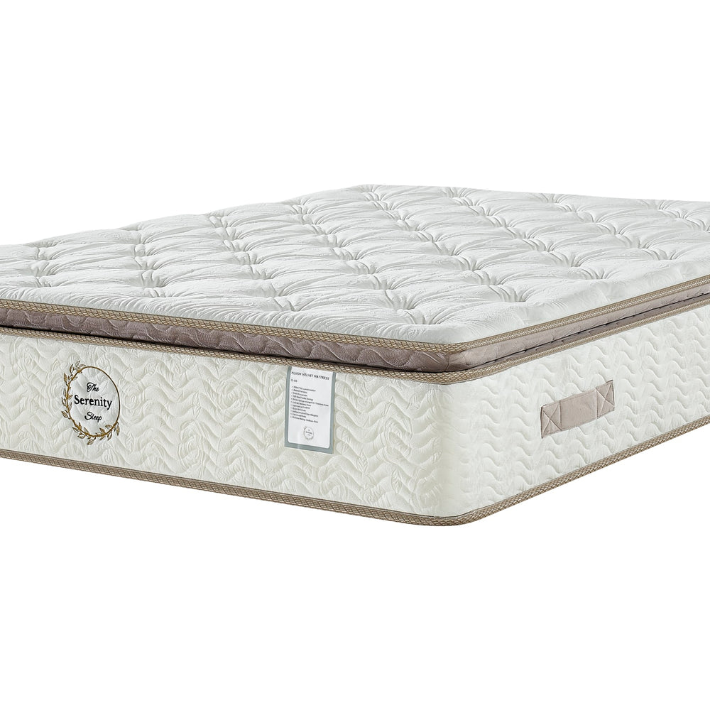 G06 Plush Velvet - 4FT6 - W 137 X H 28 X L 190 - G06-MATTRESS