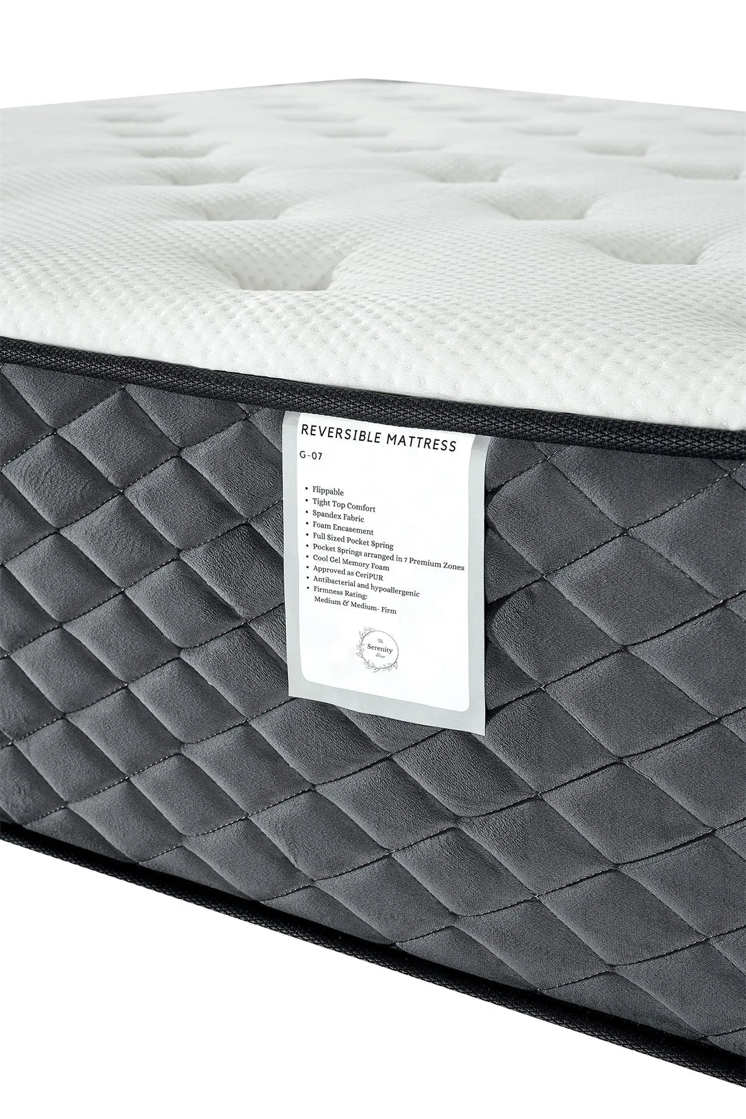 G07 Reversible - 4FT6 - W 137 X H 30 X L 190 - G07-MATTRESS