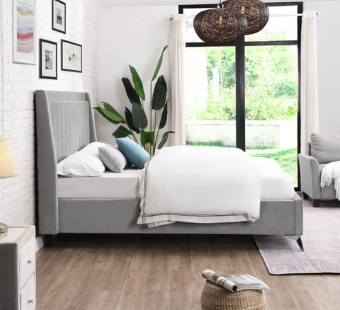 Mayo Bed Grey - Mayo Grey Bed 4ft 6 W 157.5 X H 135 X L 209 - Mayo Bed Grey