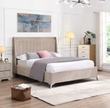 Mayo Bed Beige - Mayo Beige Bed 4ft 6 W 157.5 X H 135 X L 209 - Mayo Bed Beige