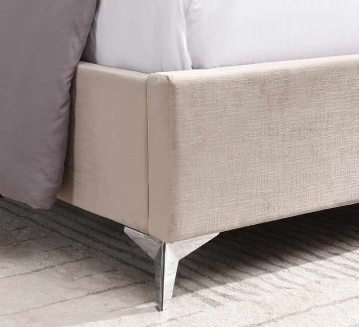 Mayo Bed Beige - Mayo Beige Bed 4ft 6 W 157.5 X H 135 X L 209 - Mayo Bed Beige