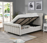 Carlow Beige Bed - Carlow 4,6 Beige 233 (L) X 150(W) X 130(H) - Carlow Beige Side Gas Lift Bed