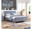 Ashley Sky Blue Bed - Ashley Blue Bed 5ft - (W)160 x (H) 110 x (L) 217.5 - Ashley Sky Blue Bed
