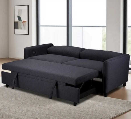 Sheila Dark Grey Sofabed (Eclipse) - Sheila Dark Grey Sofabed (Eclipse)