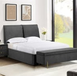 Waterford Bed Grey - Waterford 4ft 6 Grey W 151 X H 120 X L 213 - Waterford Bed Grey