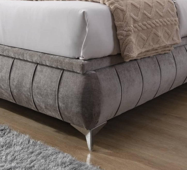 Limerick Grey Storage Bed - Limerick Grey Storage 5ft Bed W 167 X H 120 X L 223 - Limerick Grey Storage Bed