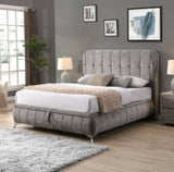 Limerick Grey Storage Bed - Limerick Grey Storage 4ft 6 Bed W 151 X H 120 X L 213 - Limerick Grey Storage Bed