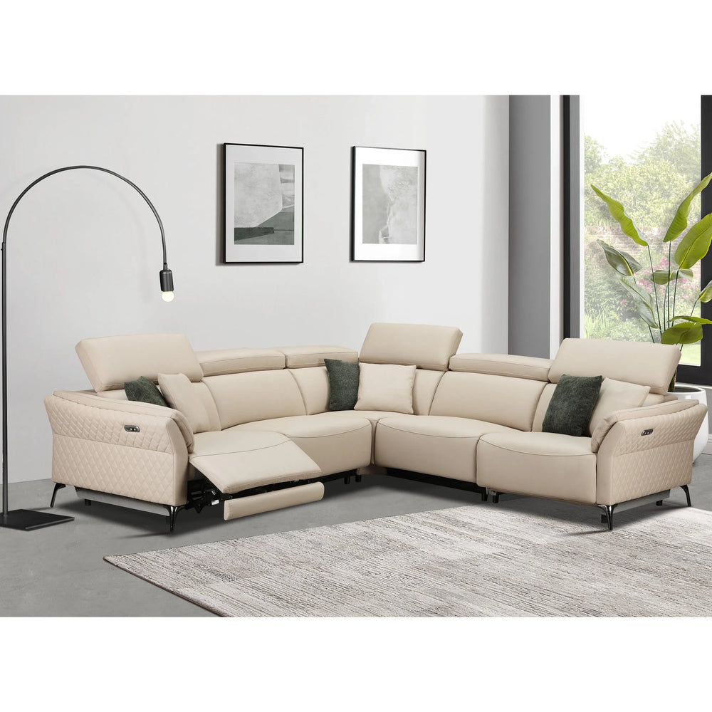 Milan Electric Corner Suite (Cream) - Milan Electric Corner Suite (Cream)