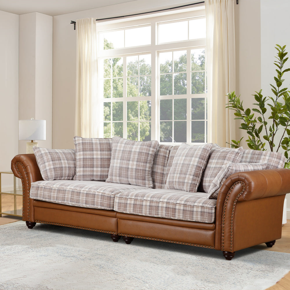 Imperial Leather and Fabric Collection - Imperial 4 Seater W 94 X H 82.5 X L 260 - Imperial Leather and Fabric Collection