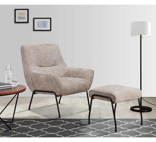 Lindo Chair + Stool (Oatmeal Fabric) - Lindo Chair + Stool (Oatmeal Fabric)