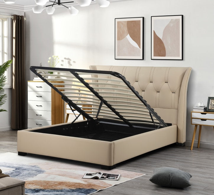 Tyrone Gas Lift Bed - Tyrone Gas Lift 5ft Bed (W) 196 x (H) 125 x (L) 213 - Tyrone Gas Lift Bed