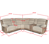 Jessica Two-Tone Fabric Collection sectional sofa with plush seating and stylish design