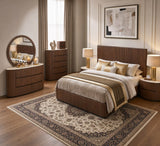 Elegant bedroom featuring the Cleo Bed with plush bedding and stylish decor elements