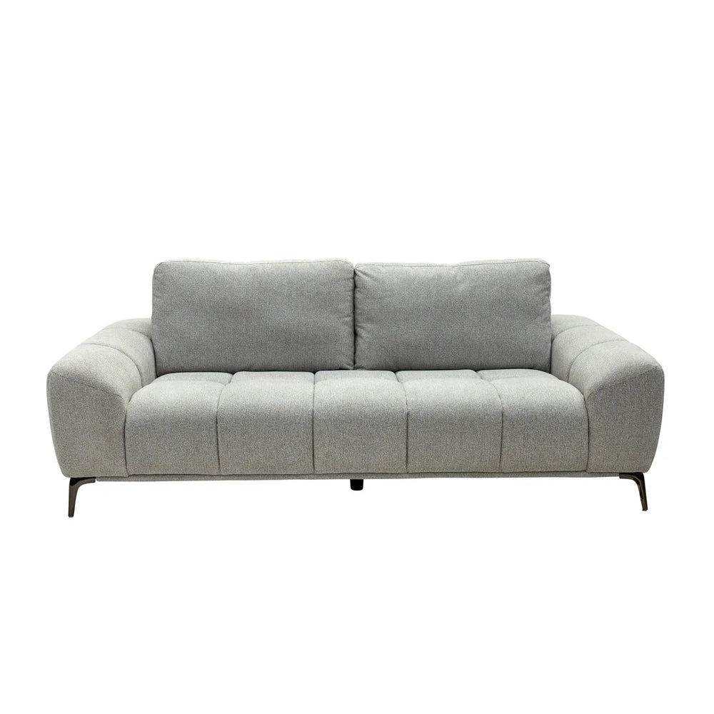 Hallie Fabric 2 Seater - Grey Weave