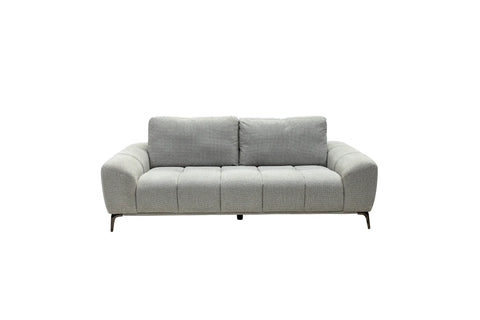 Hallie Fabric 2 Seater - Grey Weave