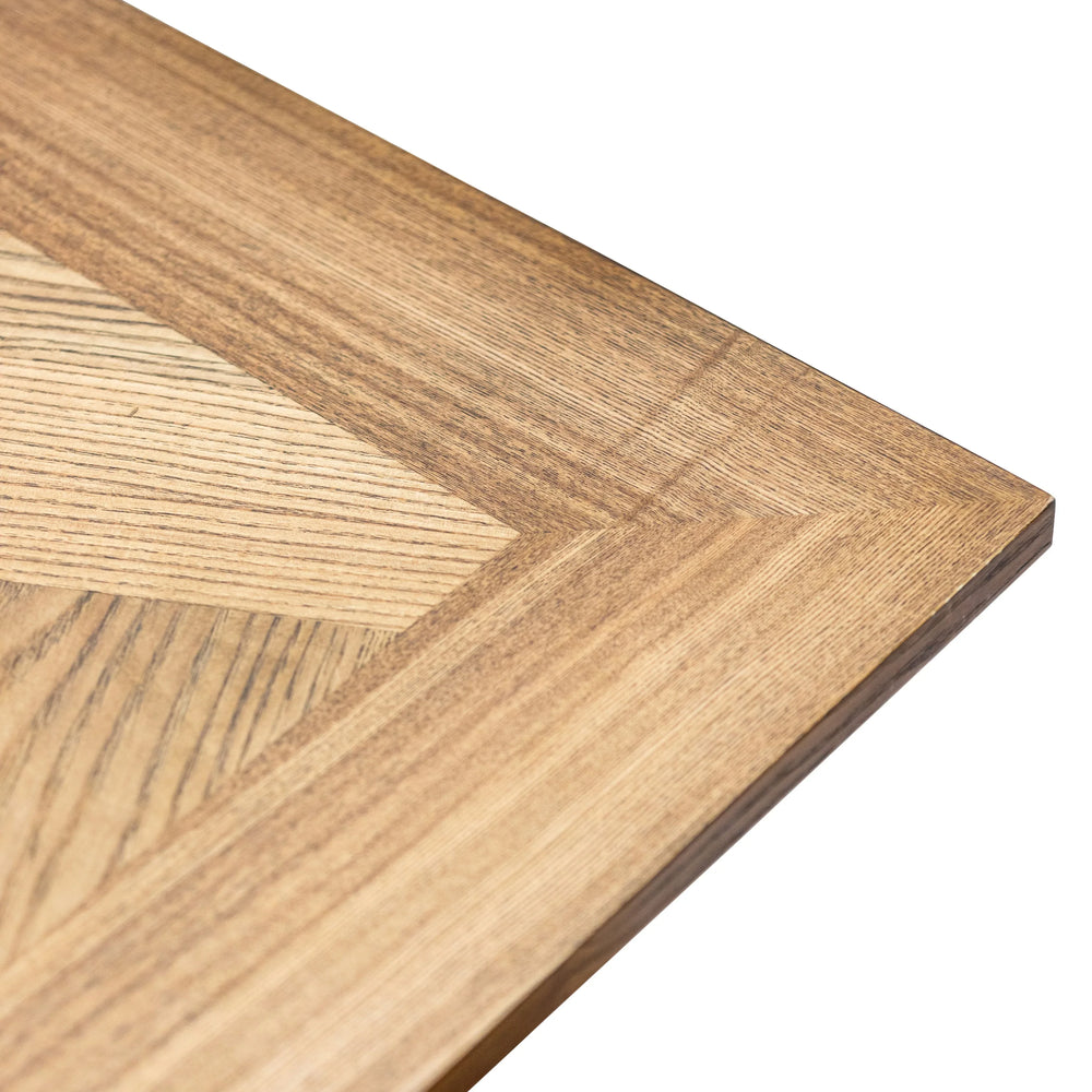 Medium Oak Veneer 1.6m Extending Dining Table with 0.4m Leaf