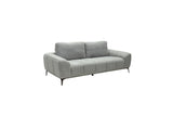 Hallie Fabric 3 Seater - Grey Weave