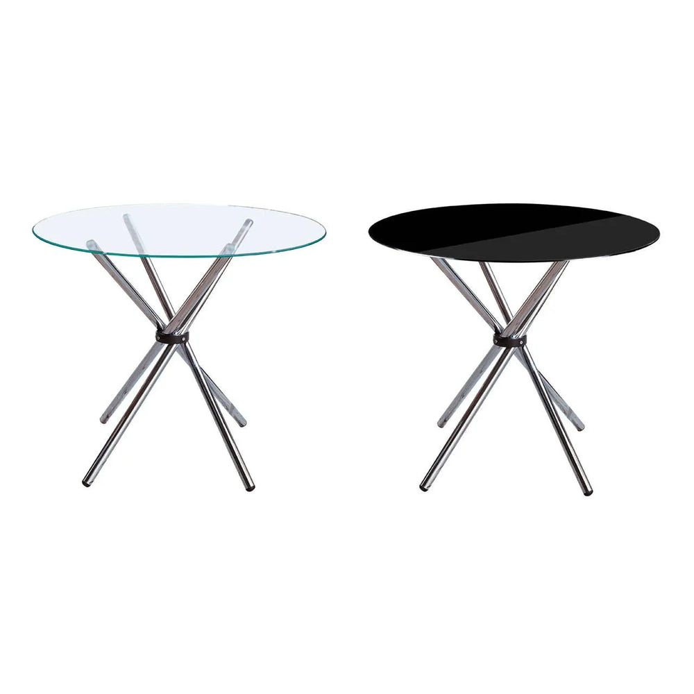 Glassy Metal Dining Table