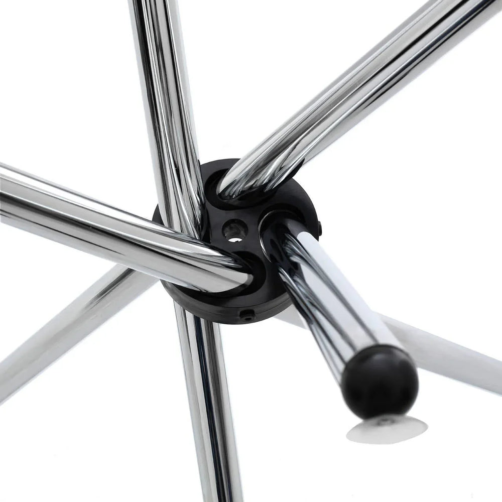 Glassy Metal Dining Table