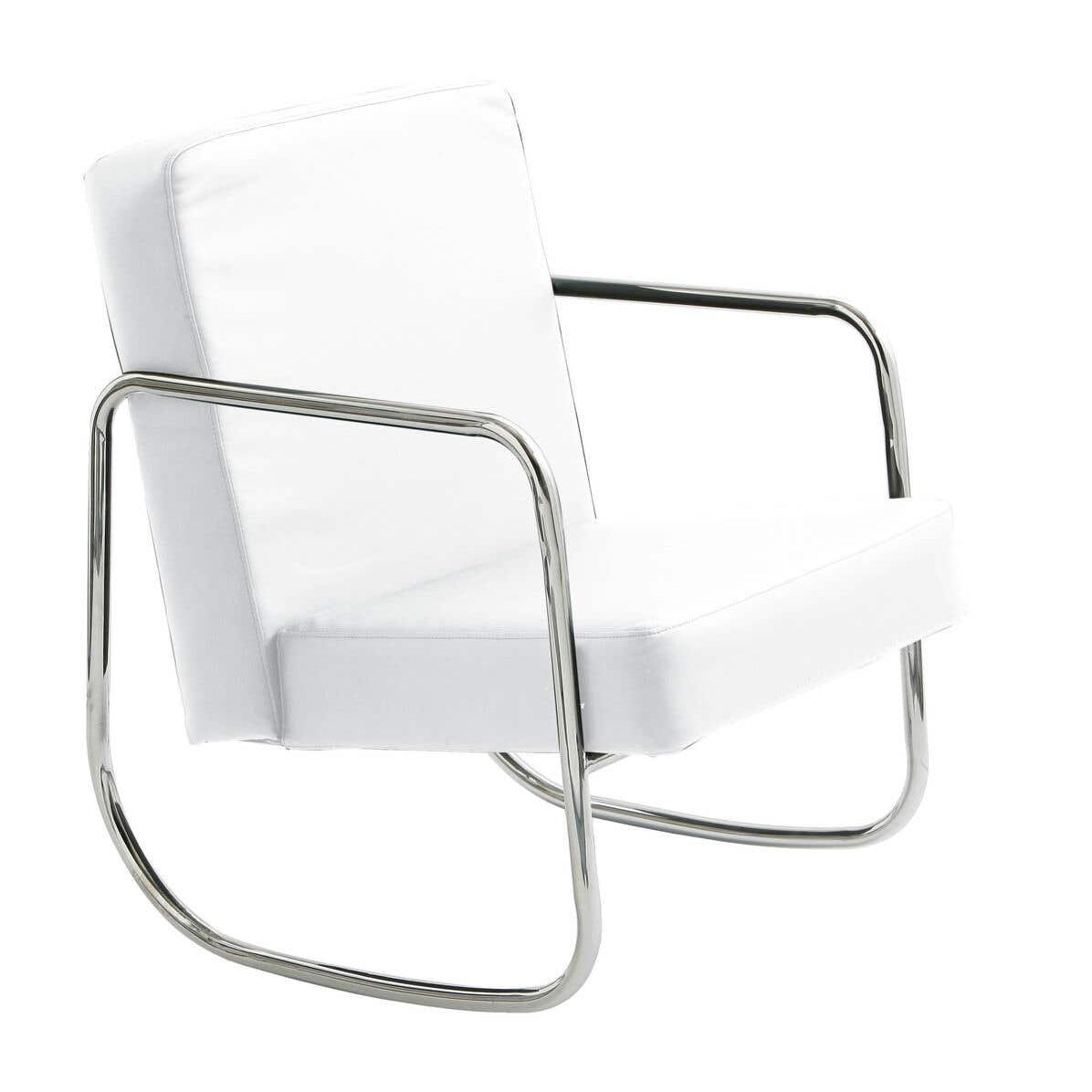 Roxy White Leather Effect Chair
