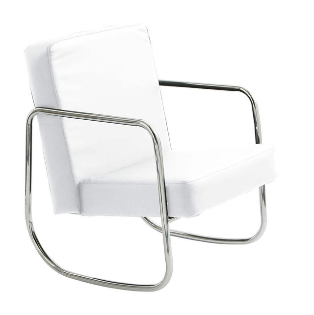 Roxy White Leather Effect Chair