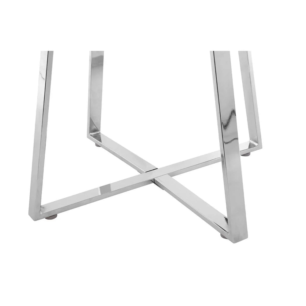 Silver Intersect Dining Table