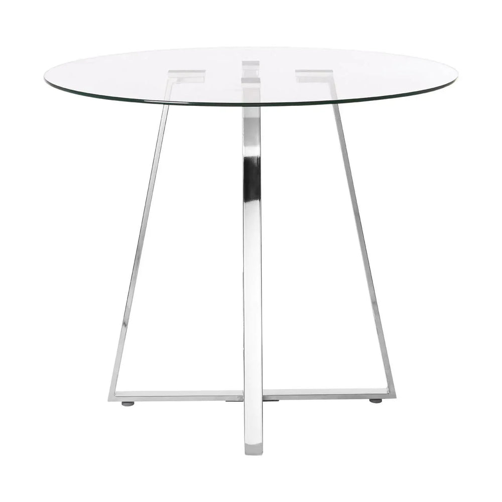 Silver Intersect Dining Table