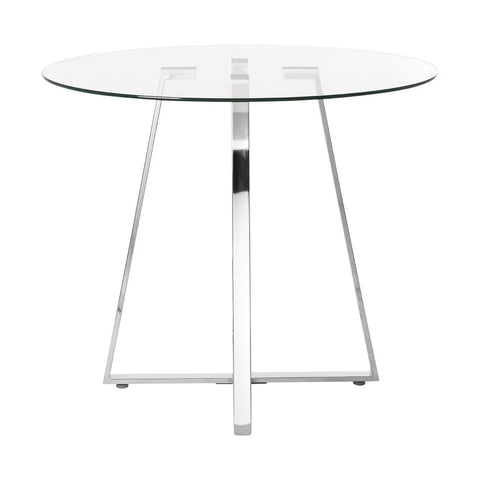 Silver Intersect Dining Table