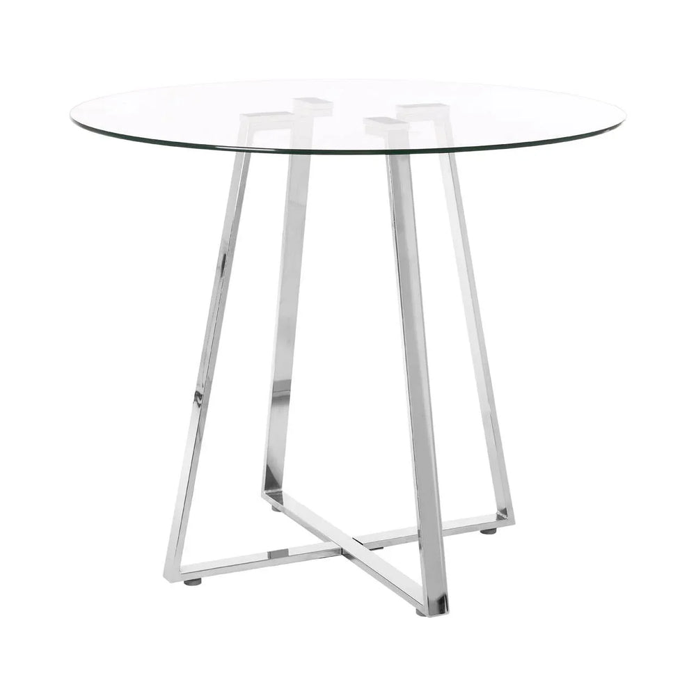 Silver Intersect Dining Table