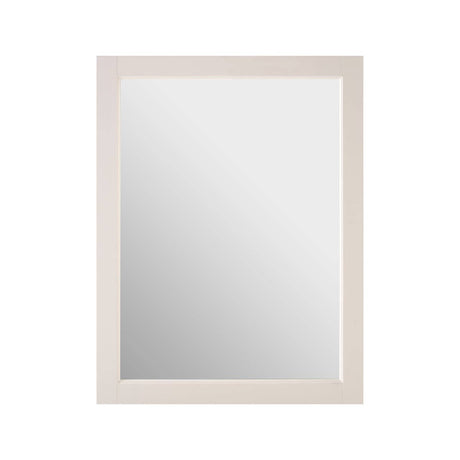 A rectangular wall cabinet featuring a sleek mirrored front and a light-colored frame, with two inner shelves visible through the mirror. The cabinet is designed for wall mounting, providing a modern and functional storage solution