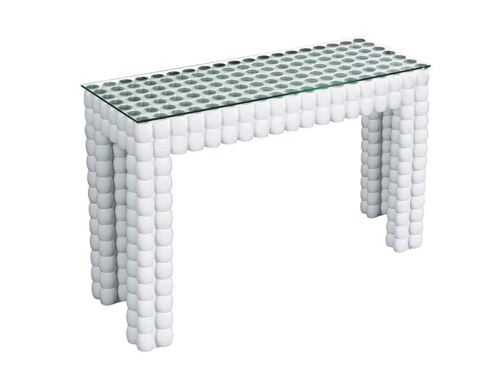 Glam Glass Console Table