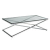 Criss Cross Glass Coffee Table