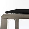 Sleek Black Glass End Table