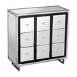 Carla 9 Drawer Crocodile Leather Effect Cabinet