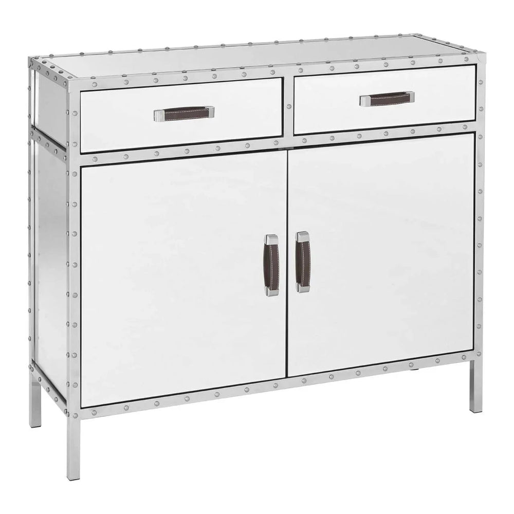 Rivet Stainless Steel Sideboard with 2 Drawers & 2 Doors