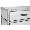 Rivet Stainless Steel Sideboard with 2 Drawers & 2 Doors