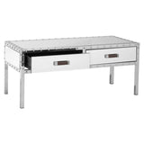 Title Luxe Mirrored Coffee Table