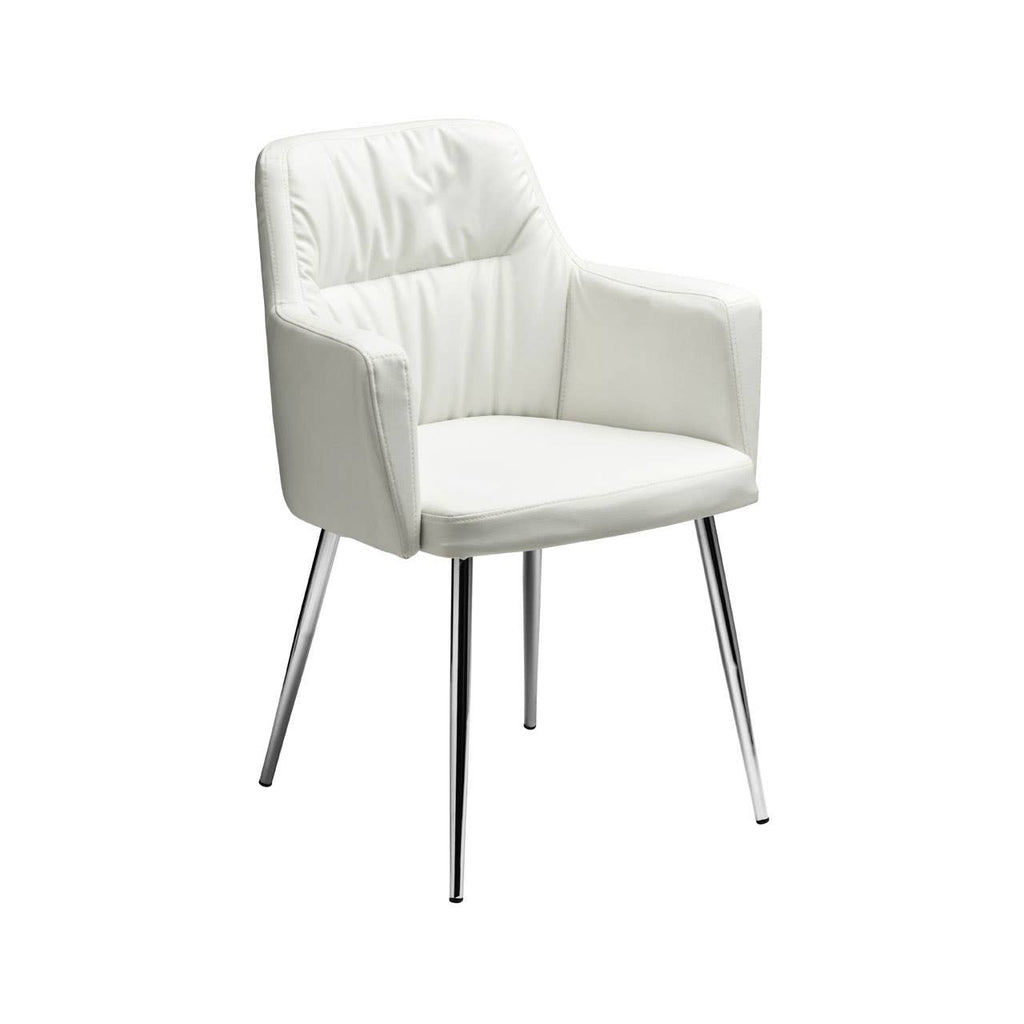 Sleek Chrome Leg Chair