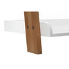 Glossy Wood Ladder Shelf