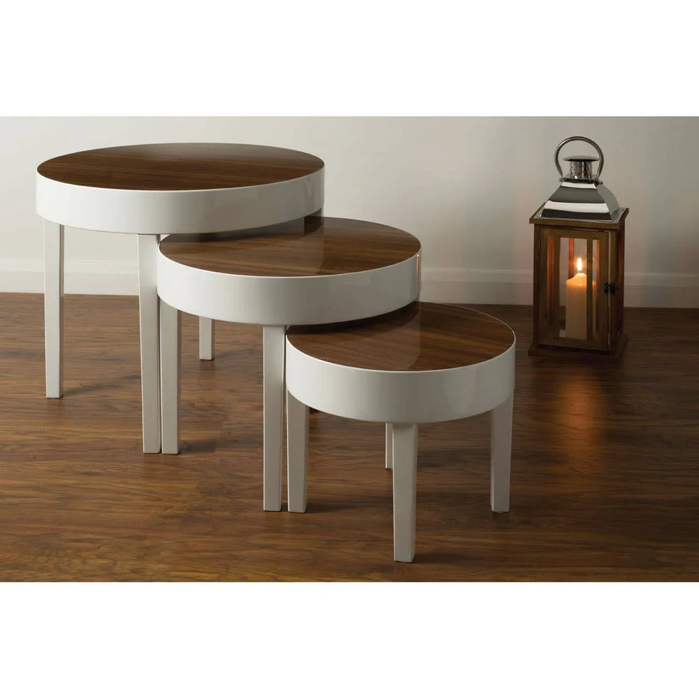 Glossy White Nesting Tables