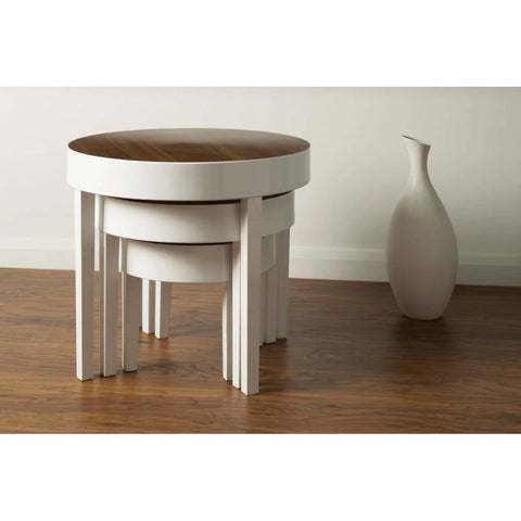 Glossy White Nesting Tables
