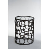 Circle Glass Side Table