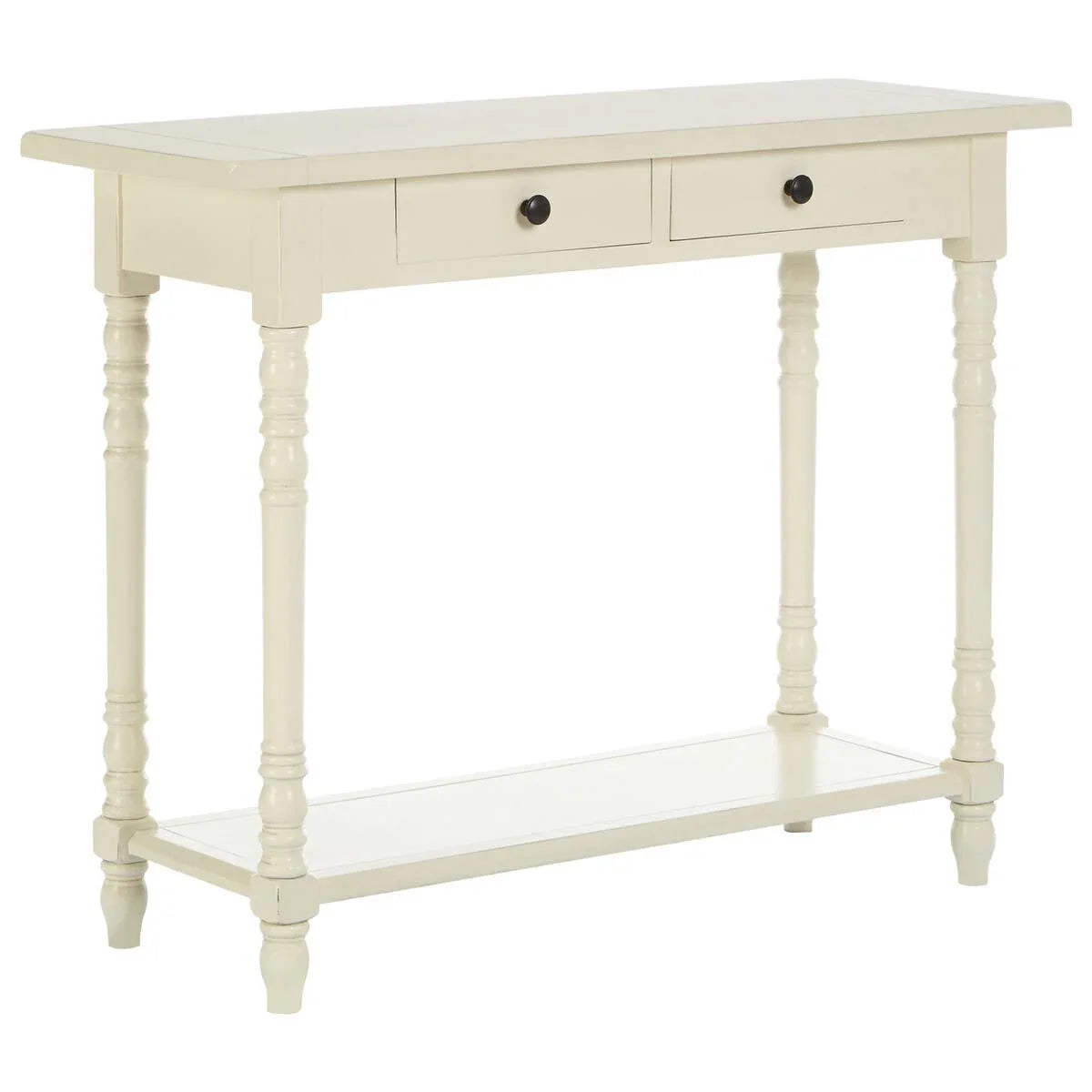 Heritage White Console Table Drawers