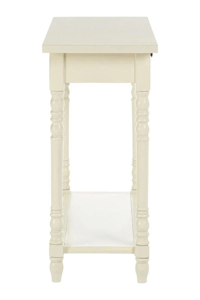 Heritage White Console Table Drawers