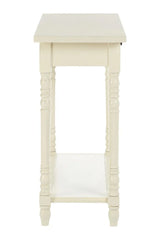 Heritage White Console Table Drawers
